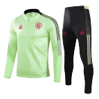 Kid's Adidas Manchester United Zipper Sweatshirt Kit(Top+Pants) 2021/22 - soccerdealshop