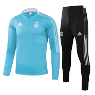 Kid's Adidas Real Madrid Zipper Sweatshirt Kit(Top+Pants) 2021/22 - soccerdealshop
