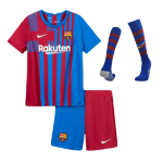 Kid's Nike Barcelona Home Soccer Jersey Kit(Jersey+Shorts+Socks) 2021/22