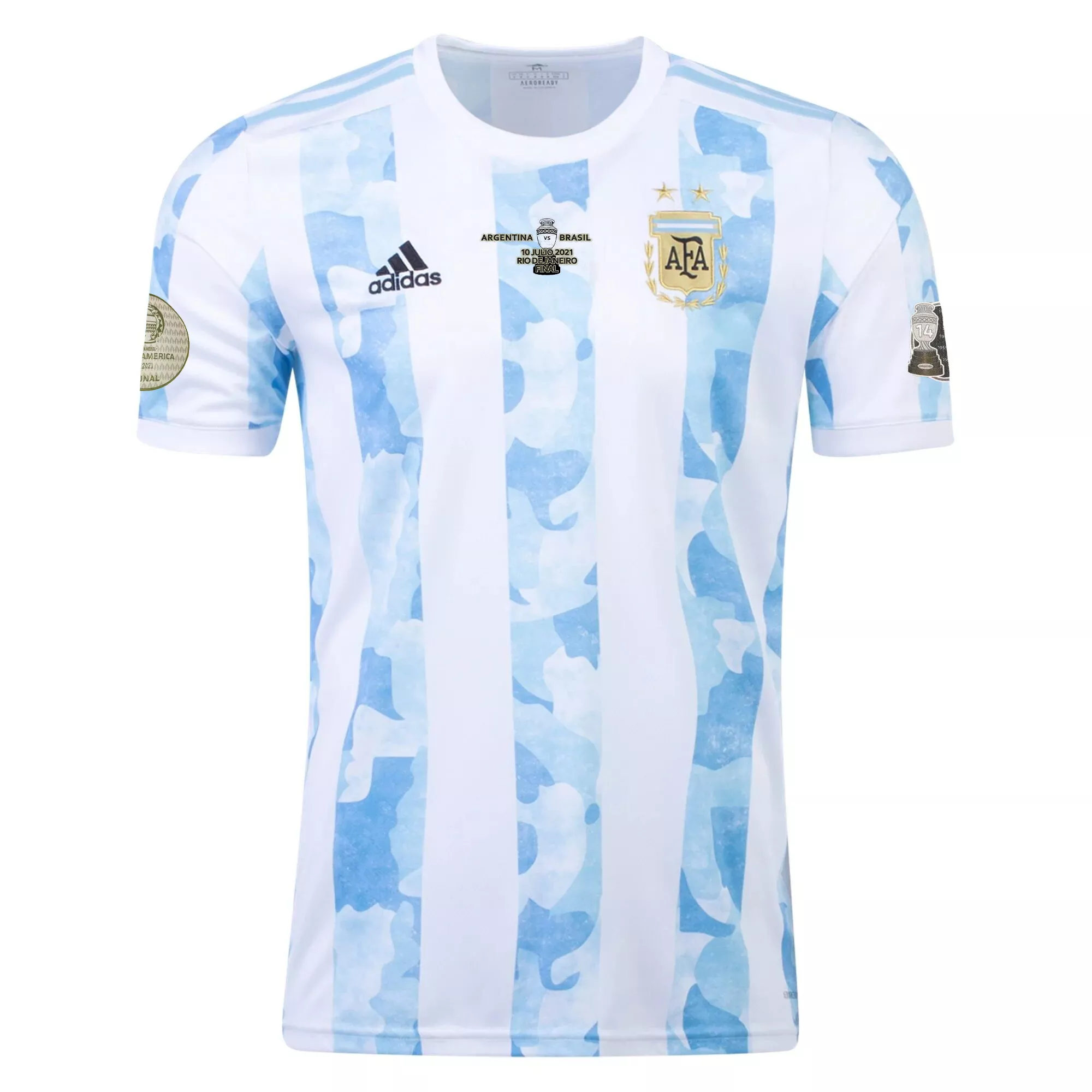 Tegenover Moeras Stun Authentic Adidas Argentina Home Soccer Jersey 2021 Final Version