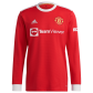 Adidas Manchester United Home Long Sleeve Soccer Jersey 2021/22