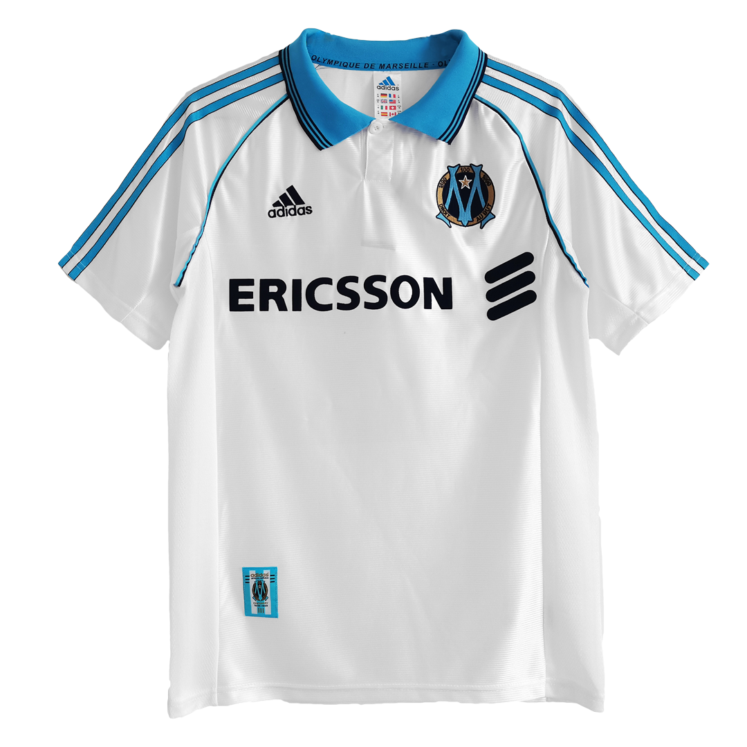 Retro 1998/99 Marseille Home Soccer Jersey - soccerdeal