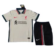 Kid's Liverpool Away Soccer Jersey Kit(Jersey+Shorts) 2021/22 - soccerdeal