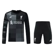 Nike Liverpool Goalkeeper Long Soccer Jersey Kit(Jersey+Shorts) 2021/22 - soccerdealshop