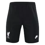 Nike Liverpool Goalkeeper Soccer Shorts 2021/22 - Black - soccerdealshop