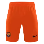 Replica Nike Barcelona Goalkeeper Soccer Shorts 2021/22 - Orange - soccerdealshop
