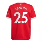 Replica Adidas SANCHO #25 Manchester United Home Soccer Jersey 2021/22 - soccerdealshop