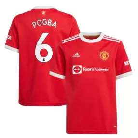 POGBA #6 Manchester United Home Soccer Jersey 2021/22 - soccerdeal