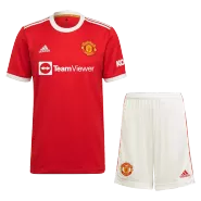 Adidas Manchester United Home Soccer Jersey Kit(Jersey+Shorts) 2021/22 - soccerdealshop