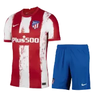Nike Atletico Madrid Home Soccer Jersey Kit(Jersey+Shorts) 2021/22 - soccerdealshop