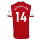 Replica Adidas AUBAMEYANG #14 Arsenal Home Soccer Jersey 2021/22