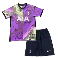 Kid's Nike Tottenham Hotspur Third Away Soccer Jersey Kit(Jersey+Shorts) 2021/22 - soccerdealshop