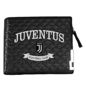 Juventus Soccer Black Team Logo Wallet 04 - soccerdeal