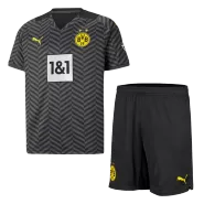 Kid's Puma Borussia Dortmund Away Soccer Jersey Kit(Jersey+Shorts) 2021/22 - soccerdealshop