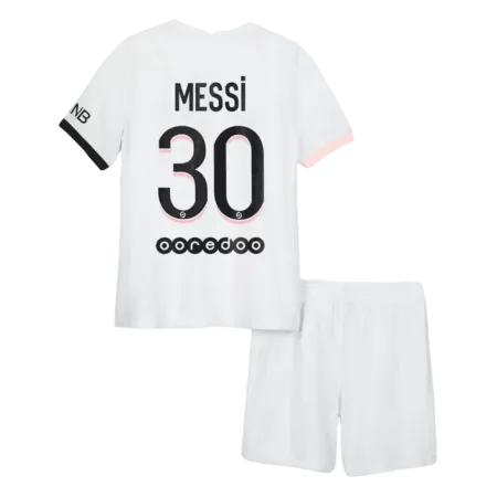 Kid's Messi #30 PSG Away Soccer Jersey Kit(Jersey+Shorts) 2021/22 - soccerdeal