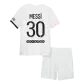 Kid's Nike Messi #30 PSG Away Soccer Jersey Kit(Jersey+Shorts) 2021/22 - soccerdealshop
