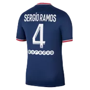 Replica Jordan SERGIO RAMOS #4 PSG Home Soccer Jersey 2021/22 - soccerdealshop