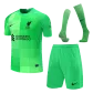 Kid's Nike Liverpool Goalkeeper Soccer Jersey Kit(Jersey+Shorts+Socks) 2021/22 - soccerdealshop