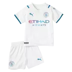 Kid's Puma Manchester City Away Soccer Jersey Kit(Jersey+Shorts) 2021/22 - soccerdealshop