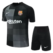 Nike Barcelona Goalkeeper Soccer Jersey Kit(Jersey+Shorts) 2021/22 - soccerdealshop