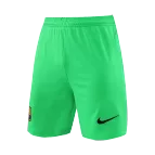 Nike Barcelona Goalkeeper Soccer Shorts 2021/22 - Green - soccerdealshop