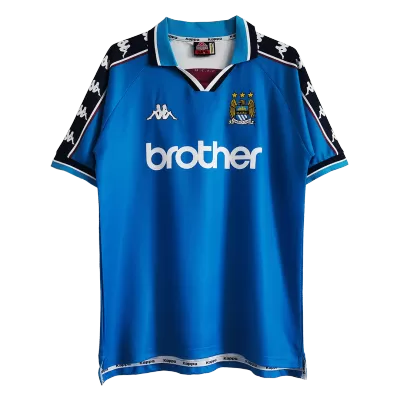 Retro 1997/99 Manchester City Home Soccer Jersey - Soccerdeal