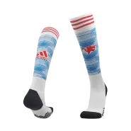 Kid's Adidas Manchester United Away Soccer Socks 2021/22 - soccerdealshop