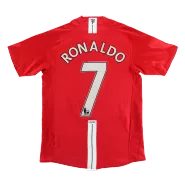 Retro RONALDO #7 2007/08 Manchester United Home Soccer Jersey - soccerdeal