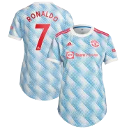 Women's Replica Adidas RONALDO #7 Manchester United Away Soccer Jersey 2021/22 - soccerdealshop