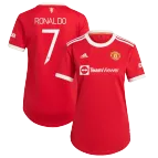 Women's Replica Adidas RONALDO #7 Manchester United Home Soccer Jersey 2021/22 - UCL Edition - soccerdealshop