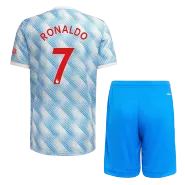 Adidas RONALDO #7 Manchester United Away Soccer Jersey Kit(Jersey+Shorts) 2021/22 - soccerdealshop