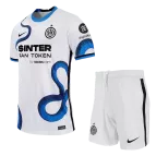 Kid's Nike Inter Milan Away Soccer Jersey Kit(Jersey+Shorts) 2021/22 - soccerdealshop