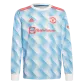 Adidas Manchester United Away Long Sleeve Soccer Jersey 2021/22 - soccerdealshop