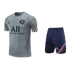 Nike PSG Training Soccer Jersey Kit(Jersey+Shorts) 2021/22 - Gray - soccerdealshop