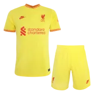 Nike Liverpool Third Away Soccer Jersey Kit(Jersey+Shorts) 2021/22 - soccerdealshop