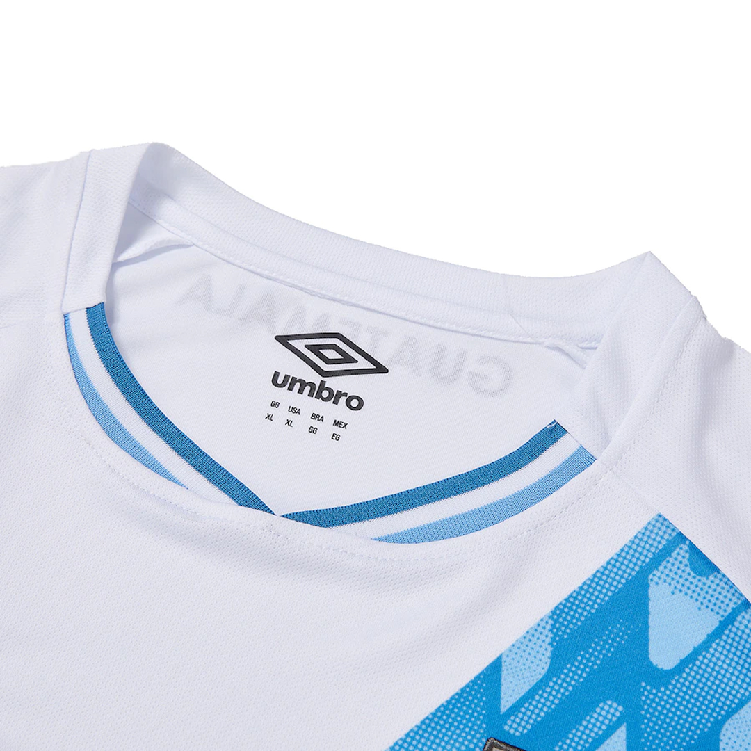 Men's Replica Umbro Guatemala Long Sleeve Home Jersey 2023 - Size XL