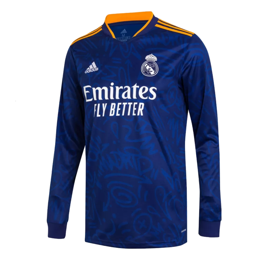 Real Madrid Away Long Sleeve Soccer Jersey 2021/22