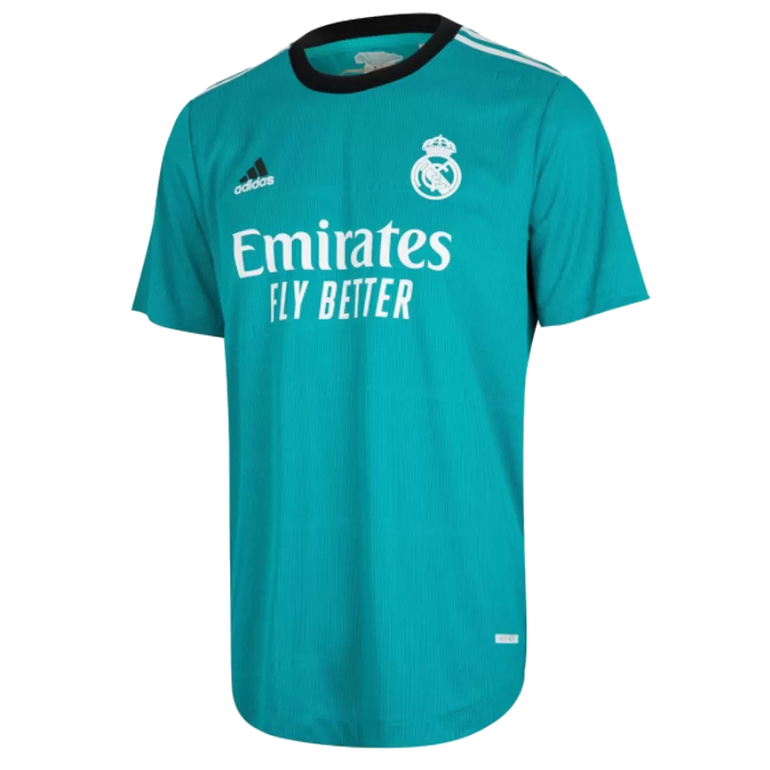 Real Madrid Soccer Jersey Goalkeeper Long Sleeve Black Kit (Jersey+Short)  Replica 2021/22