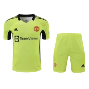 Adidas Manchester United Goalkeeper Soccer Jersey Kit(Jersey+Shorts) 2021/22 - soccerdealshop