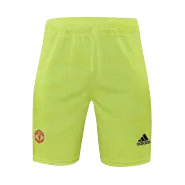Adidas Manchester United Goalkeeper Soccer Shorts 2021/22 - Green - soccerdealshop