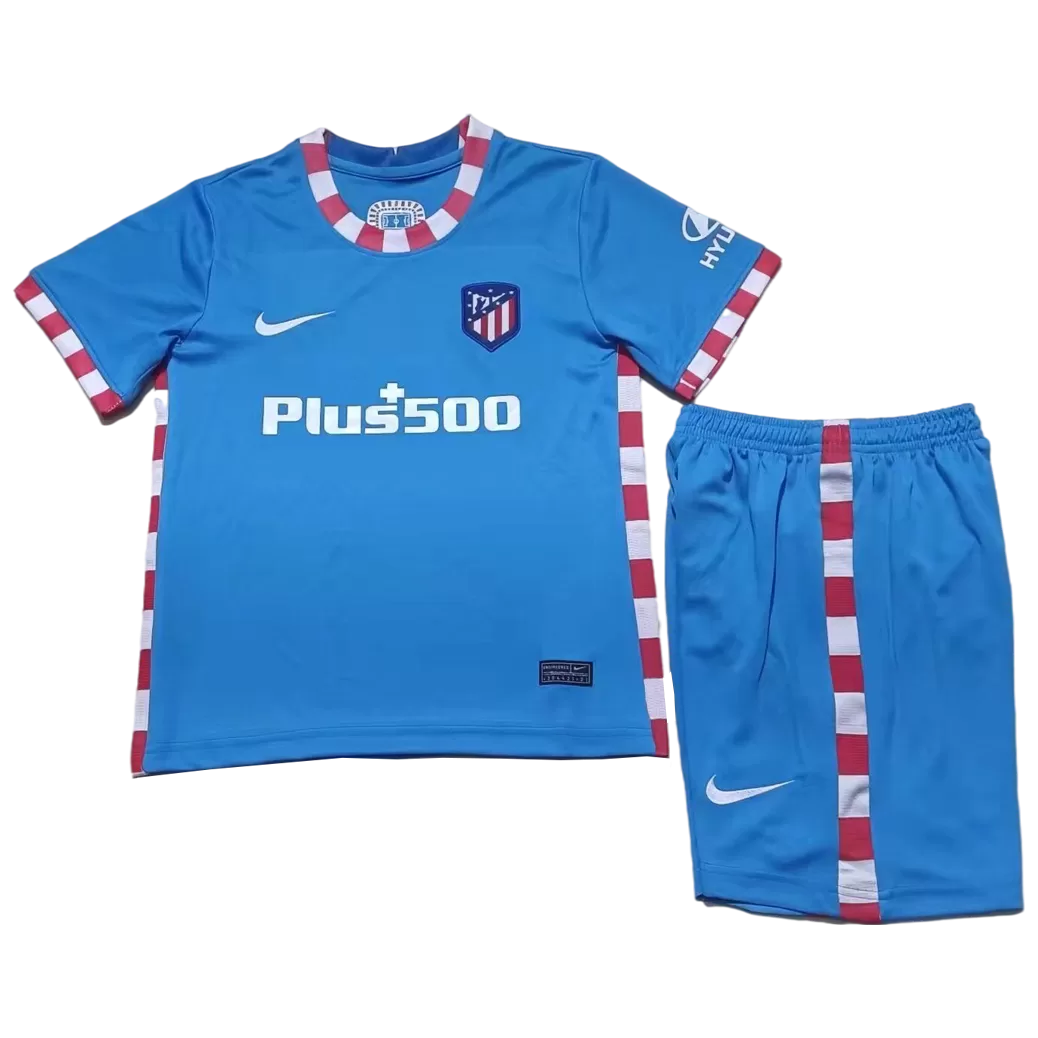 cebolla solidaridad brecha Kid's Nike Atletico Madrid Third Away Soccer Jersey Kit(Jersey+Shorts)  2021/22