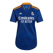 Women's Replica Adidas Real Madrid Away Soccer Jersey 2021/22 - soccerdealshop