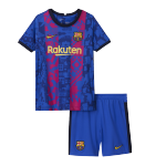 Nike Barcelona Third Away Soccer Jersey Kit(Jersey+Shorts) 2021/22