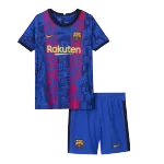 Nike Barcelona Third Away Soccer Jersey Kit(Jersey+Shorts) 2021/22 - soccerdealshop