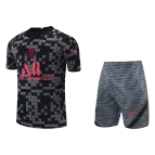 Nike PSG Training Soccer Jersey Kit(Jersey+Shorts) 2021/22 - Black - soccerdealshop