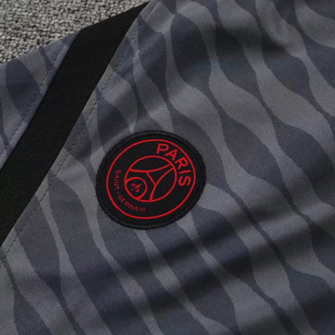 Nike PSG Training Soccer Jersey Kit(Jersey+Shorts) 2021/22 - Black - soccerdealshop