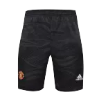 Adidas Manchester United Goalkeeper Soccer Shorts 2021/22 - Black - soccerdealshop