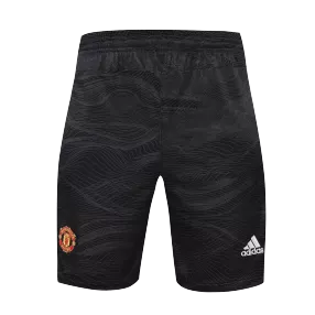 Manchester United Goalkeeper Soccer Shorts 2021/22 - Black - soccerdeal
