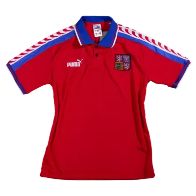 Retro 1996 Czech Republic Home Soccer Jersey - Soccerdeal