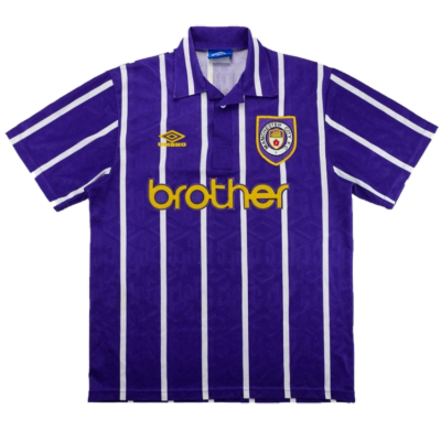 Retro 1993 Manchester City Away Soccer Jersey - Soccerdeal